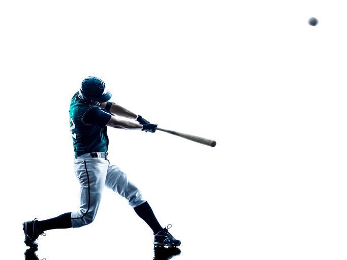 baseball player swinging a bat